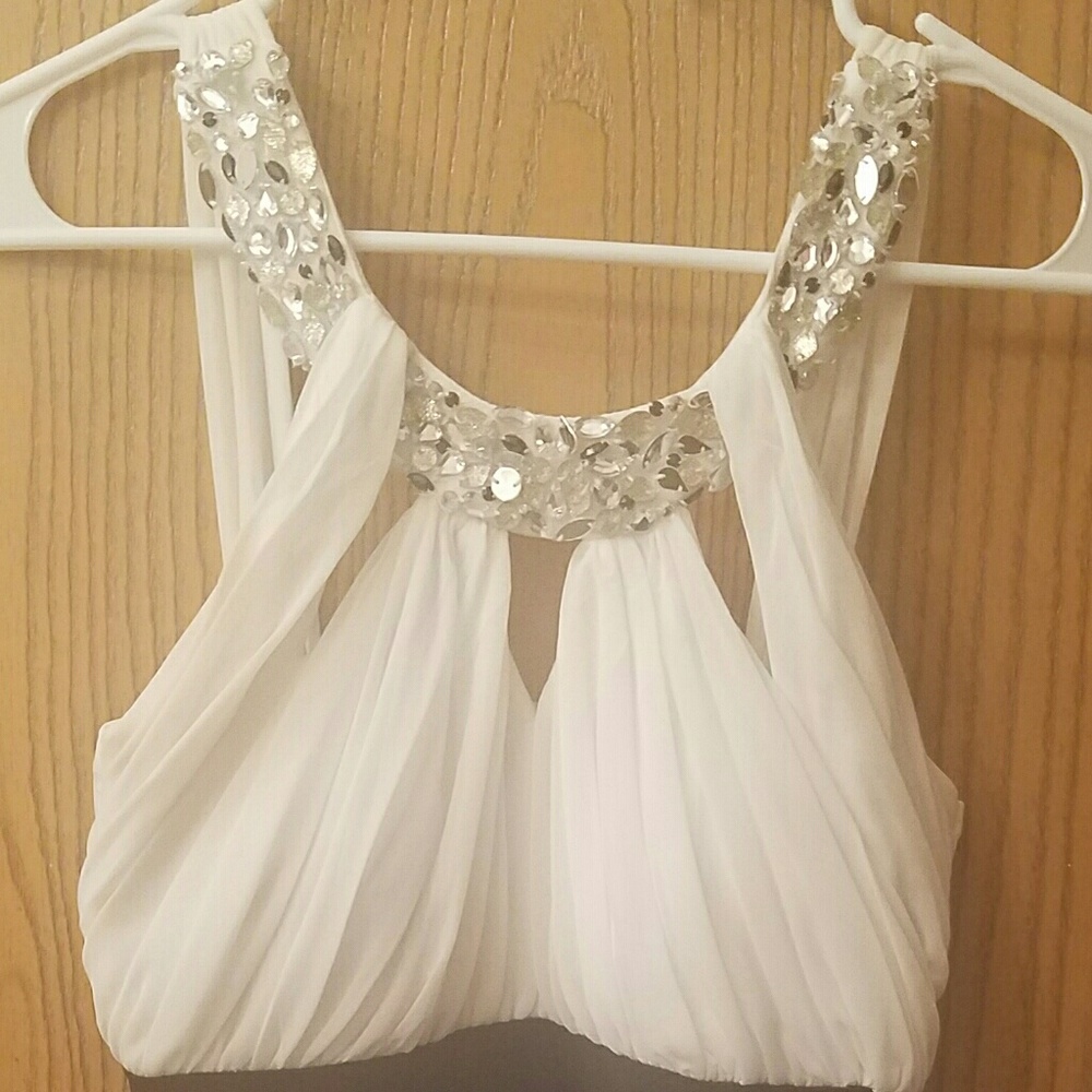 Prom Formal black and white dress